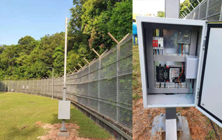 система охраны и безопасности стены проекта правительства Сингапура